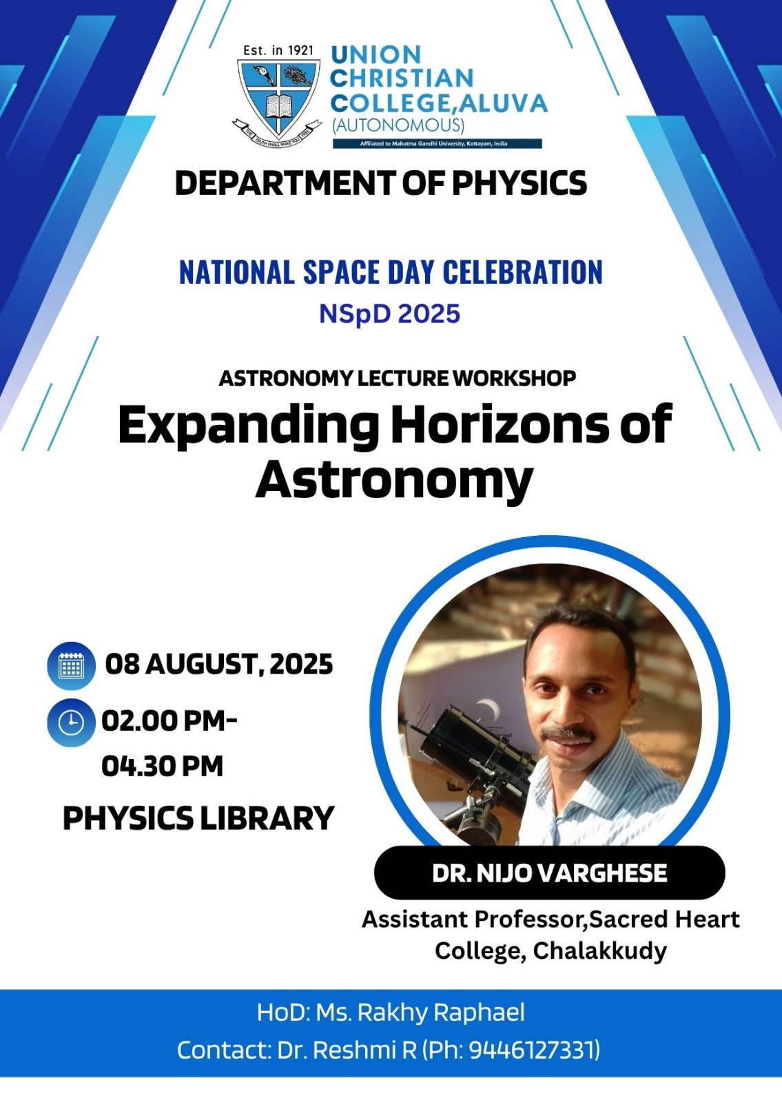 Astronomy Lecture Workshop