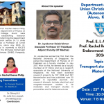 Prof. E.I. Anila and Prof. Rachel Reena Philip Endowment Seminar 2026