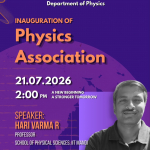 PHYSICS ASSOCIATION INAUGURATION 2026–27